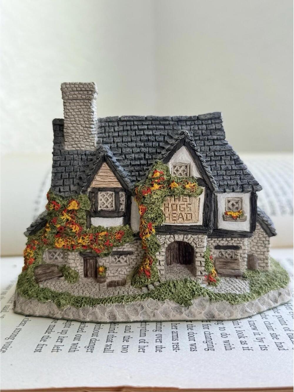 Vintage David Winter Hogs Head Beer House 1985 English Pub Cottage Great Britain